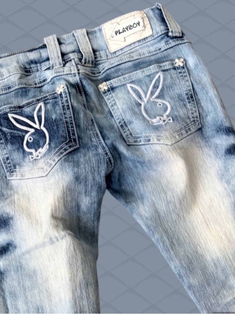 Playboy Womans Light Blue Washed Jeans